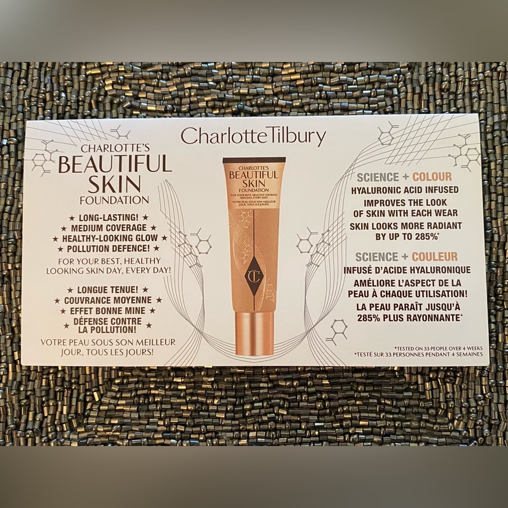 4️⃣ FOR 💲1️⃣5️⃣ CHARLOTTE TILBURY Beautiful Skin Foundation